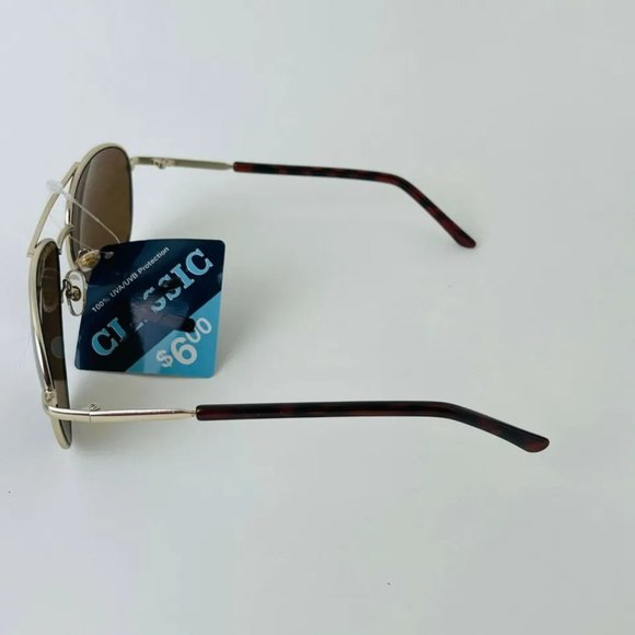 SG00639 Classic Sunglasses for Men Aviator 100% UVA/UVB Protect Brown Madonna FD - Picture 4 of 6